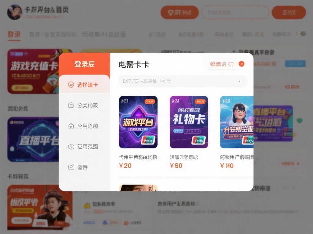 选择需要的卡片类型
登录后，进入平台首页，你会看